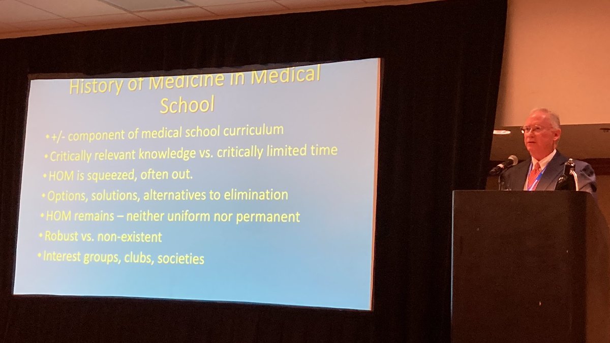 Closing out #AOS2024 @AmericanOsler in a meta-talk on the history of history of medicine in MedSchool. History needs greater representation in curriculum and on faculty. Cannot move forward in science without a sense of where we’ve come from.