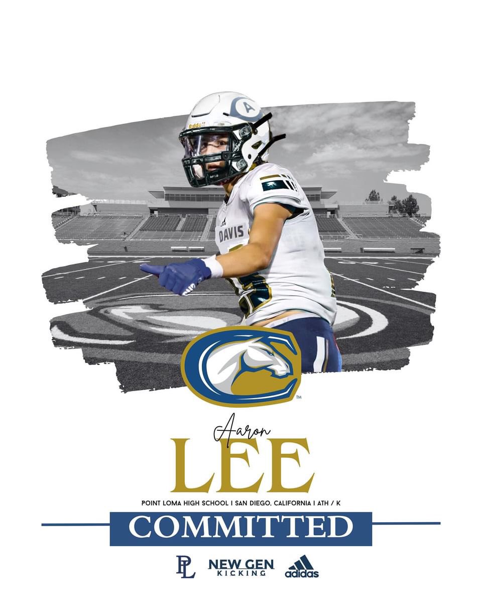 After a great conversation with @CoachiJACK last week, I am very fortunate to be continuing my academic and athletic career at the University of California, Davis. @ucdavisfootball @DevonMcPeek @VintagePlough @ColinLockett15 @NewGenKicking