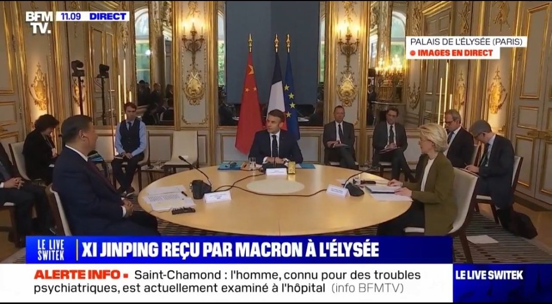 Macron reçoit la Chine qui s'apprête à envahir Taiwan, oppresse les Ouighours et soutient la Russie.. Garder bien les images, il va bientôt retourner sa veste.. Et nous faire croire que c'est le RN qui est pro chinois.. #BFMTV #cnews #vivementle9juin #hdpros #GGRMC