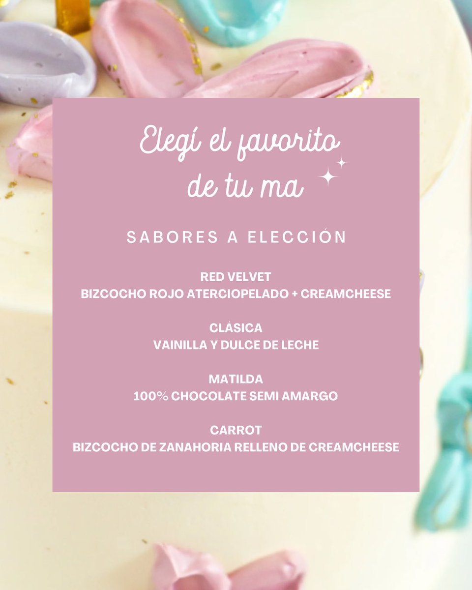adalunapy's tweet photo. Agregué una opción más al catálogo 🩷

🧚🏻‍♀️ Holiiis, que tengan una excelente semana! Se viene el frío y el día de la madre ✨

🍰 Si te quedaste con dudas podes escribirme al WhatsApp del link de la bio! 

🎊 Celebremos y demos mucho amor a nuestras mamis siempre 🥹🩷 https://t.co/YRTxn6uTtu