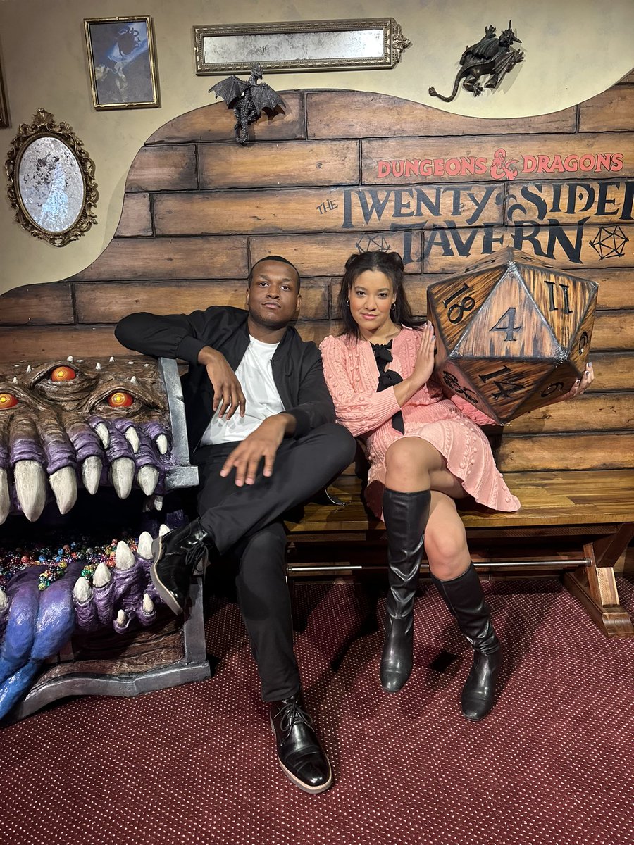 London Carlisle (@londoncarlisle) on Twitter photo Opening Night of <a href="/DnDTST/">Dungeons & Dragons The Twenty-Sided Tavern</a> Off-Broadway with my trusty home game Druid, Shereen Pimentel! Opening Night of <a href="/DnDTST/">Dungeons & Dragons The Twenty-Sided Tavern</a> Off-Broadway with my trusty home game Druid, Shereen Pimentel!