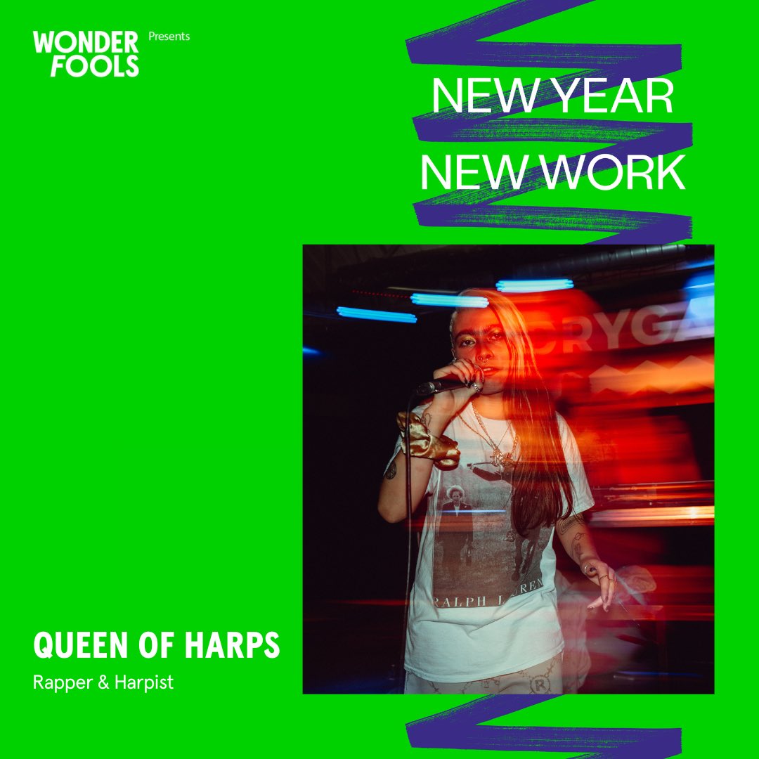 Joining us for #NewYearNewWork is Queen of Harps, an Edinburgh based Scottish/Malaysian-Chinese Rapper & Harpist. They blend poetic flow, bars, harp compositions and claim the title ‘Hip-Hop-Harp'. Exploring a multitude of genres she takes inspiration from Dub, Jungle, & R&B. 🎤