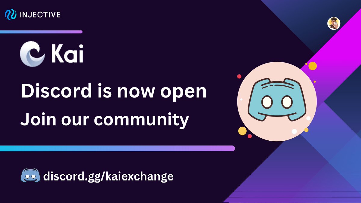 Calling all Ninjas

Discord server is now open  Join the Kai Exchange community to

Connect : discord.gg/kaiexchange

#KaiExchange #DeFi #Trading #PrivateBeta #Community
