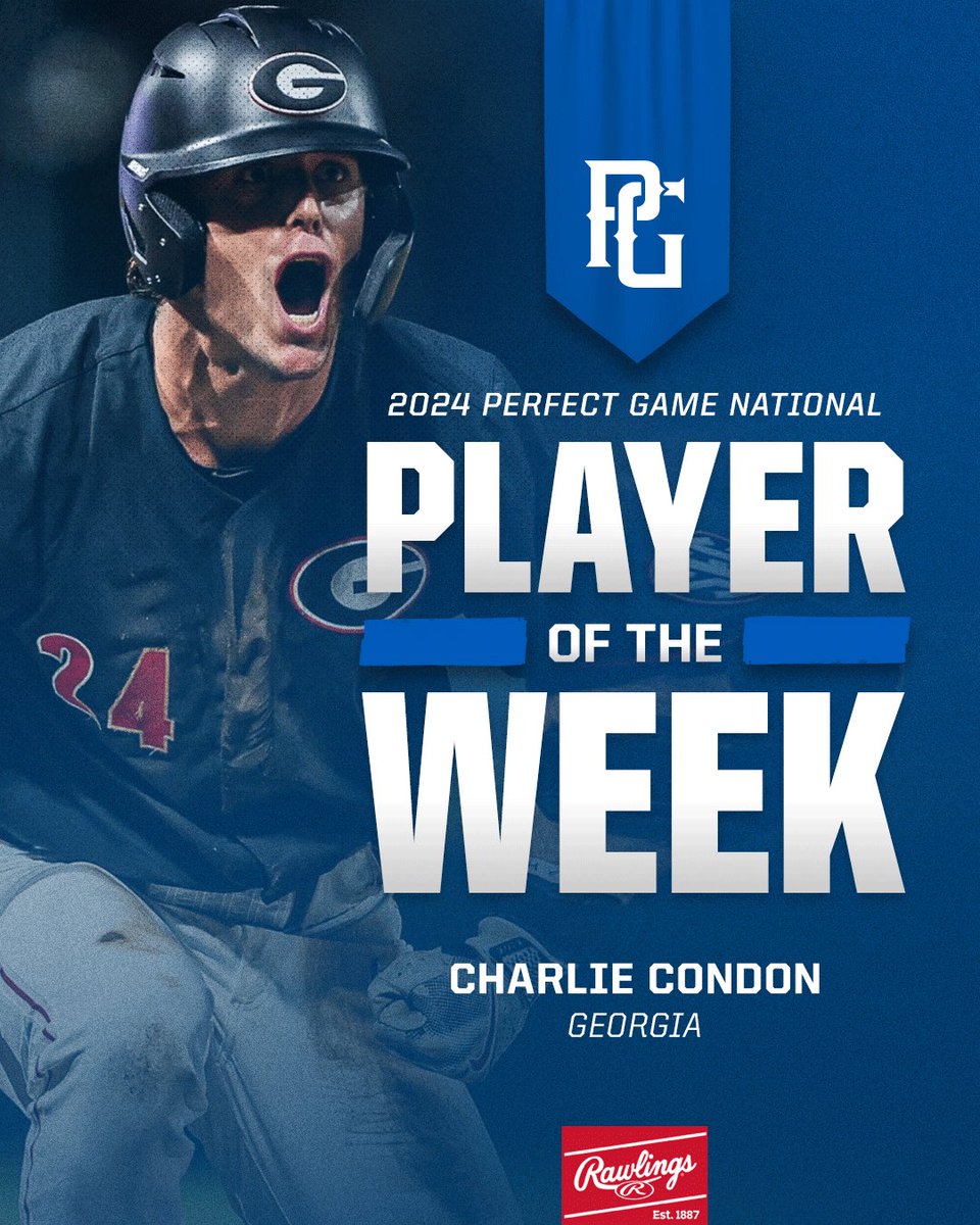 𝙋𝙂 𝘾𝙊𝙇𝙇𝙀𝙂𝙀 𝙉𝘼𝙏𝙄𝙊𝙉𝘼𝙇 𝙋𝙇𝘼𝙔𝙀𝙍 𝙊𝙁 𝙏𝙃𝙀 𝙒𝙀𝙀𝙆 @BaseballUGA’s Charlie Condon hit a casual .428 with 4 💣s, 8 RBIs, 7 runs scored and is now at 7 consecutive games with a home run. ‼️ bit.ly/3JS5YPK