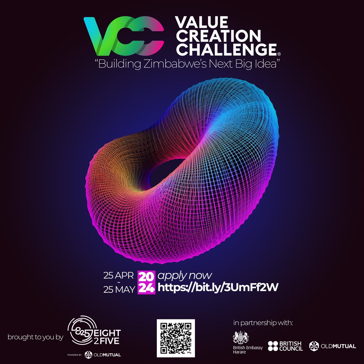 Be part of the most exciting business competition #ValueCreationChallenge VCC4 is here with an opportunity for innovative businesses to build Zimbabwe’s next Big Idea. Visit bit.ly/3UmFf2W apply by May 25, 2024.