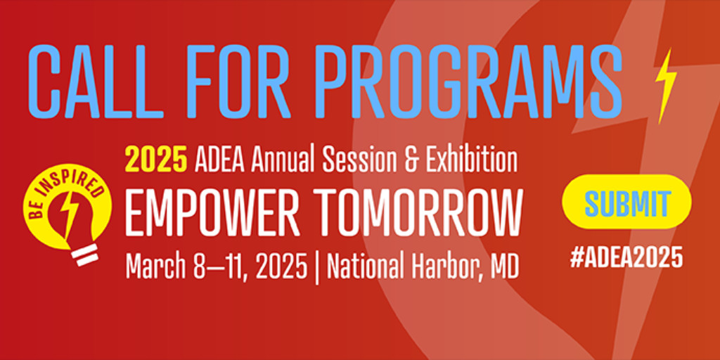 We want you! Submit your proposals today for the 2025 ADEA Annual Session & Exhibition. #ADEA2025 adea.org/2025/Submit/