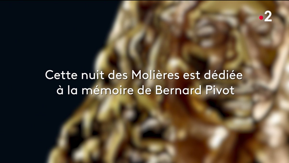 [🎙️#Media] – #france2

La 35e Nuit des Molières est dédiée à la mémoire de #BernardPivot. 

#FranceTélévisions