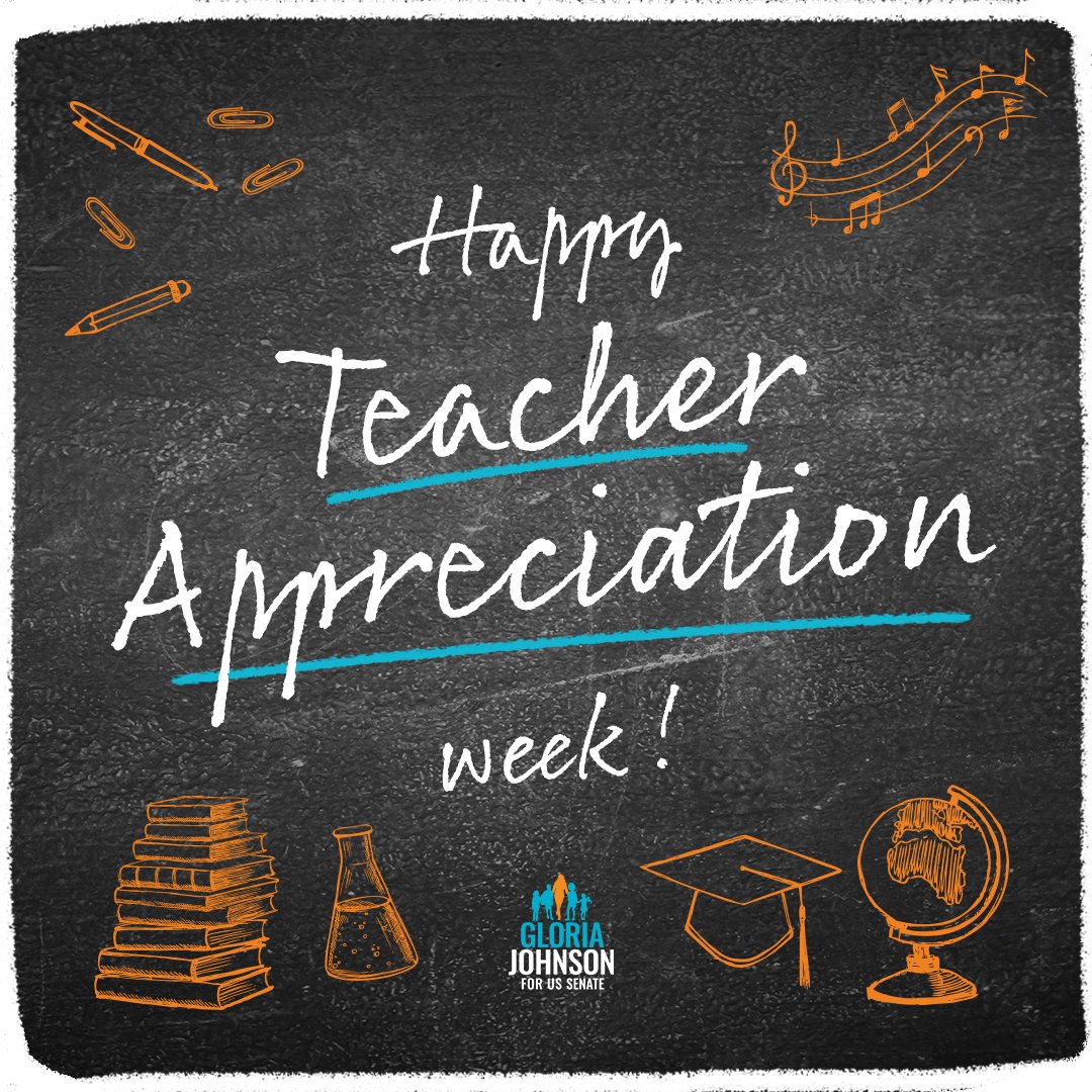 Happy Teacher Appreciation Week! As a retired educator, I know firsthand the lengths teachers go to to give their students the best education possible. That’s why I will ALWAYS support our teachers and the work they do.