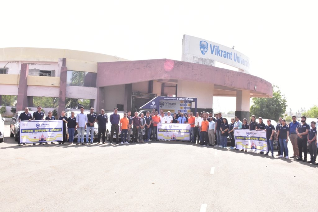 Vikrant University passionately organized an awareness campaign with the noble objective of enhancing understanding about the voting process.

#VikrantUniversity #VikrantGroupofInstitutions #Voting2024 #Vote #NagarNigam #GwaliorNagarNigam #Gwalior #Indore #MadhyaPradesh #India