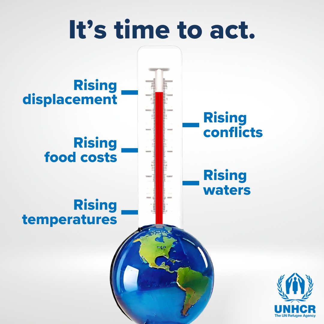 Around the world, the climate crisis is destroying livelihoods, disrupting food security, fueling conflict & forcing people to flee.

@Refugees works to address disaster-related displacement & supports refugees on the frontline of climate change. unhcr.org/what-we-do/bui…