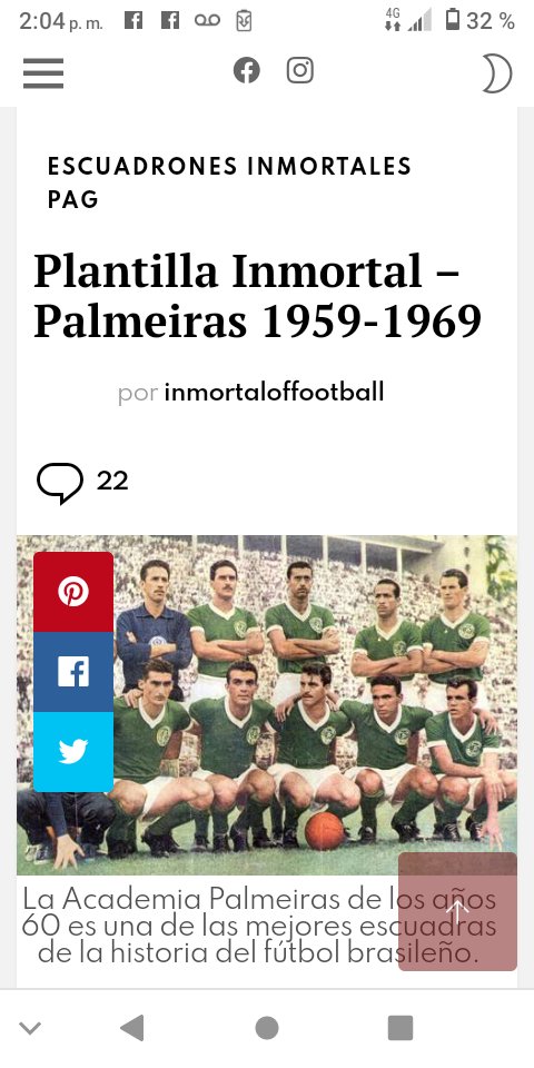 En 1960 Millos derrota en Bogotá a uno de los mejores equipos de la historia del fútbol brasilero...al Palmeiras de 1959 a 1969.
@TertuliaMillos 
@Jorgemarioneira 
@sociohistmillos 
@Marcela_Azul
@diosesazul1946