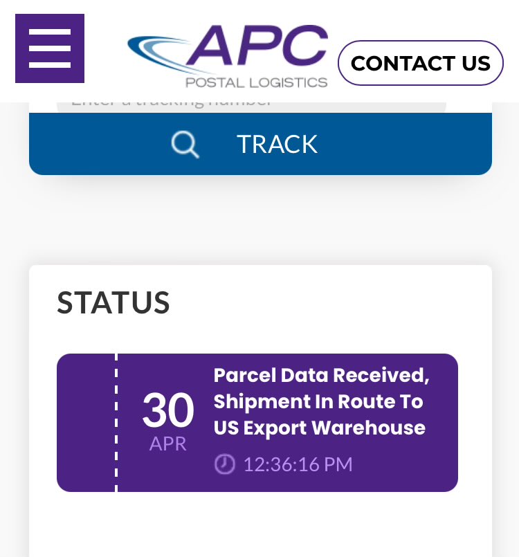 Here’s a thought @APC_PLI: You could expand the customer experience through better service/tracking. If my parcel hasn’t moved in a week, your service needs work; if it has moved, your tracking is a failure A delivery estimate would also be helpful. And you don’t allow DMs