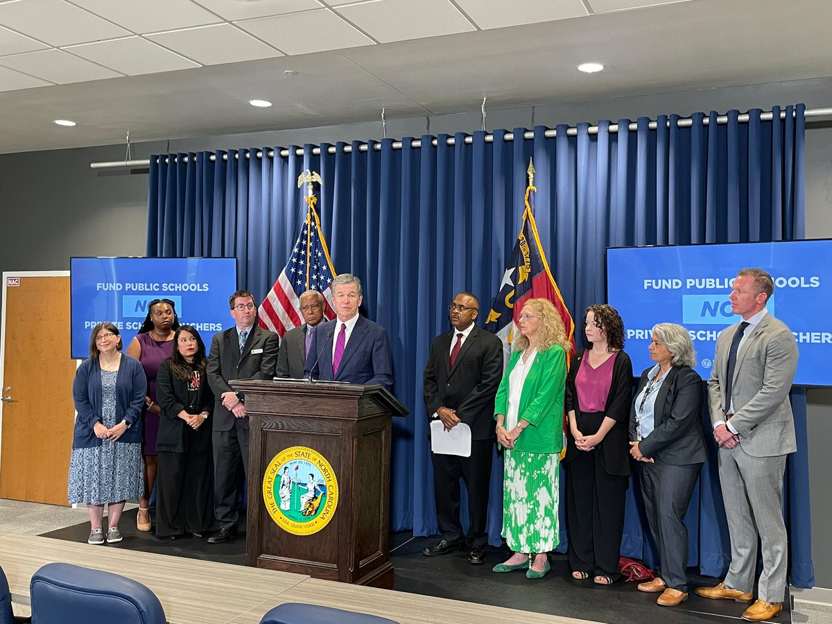 Jordan Monaghan (@jordandmonaghan) on Twitter photo NEW: <a href="/NC_Governor/">Governor Josh Stein</a>, <a href="/LeaderReives/">Leader Reives</a>, <a href="/DanBlueNC/">Dan Blue</a>, legislators & advocates outline bill to stop private school voucher expansion.
“The GOP has concocted a myth that public schools are failing our students. They have it twisted. GOP legislators are failing our public schools.” #ncpol NEW: <a href="/NC_Governor/">Governor Josh Stein</a>, <a href="/LeaderReives/">Leader Reives</a>, <a href="/DanBlueNC/">Dan Blue</a>, legislators & advocates outline bill to stop private school voucher expansion.
“The GOP has concocted a myth that public schools are failing our students. They have it twisted. GOP legislators are failing our public schools.” #ncpol