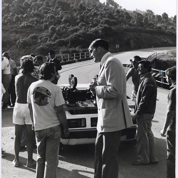 #backtowork #lotusesprit s1 #jamesbond #jamesbond007 #thespywholovedme #rogermoore #filming #makingof #onset #villain #richardkiehl #aka #jaws #discussing #carchase with #filmcrew #sp94 #sardegna #moviestar #actorlife #cinematography #beyondcoolmag #motion #travel #urban #life