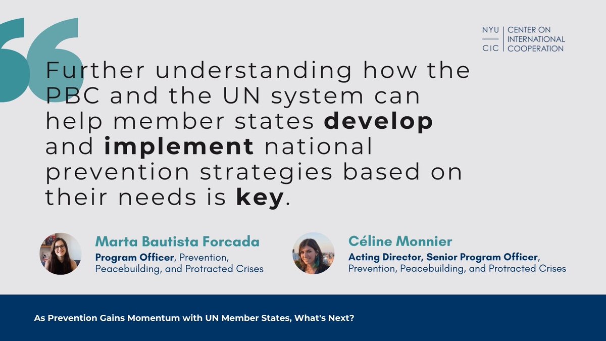 🚨 The latest global trends on violence are alarming, but there is momentum among member states to give more support to national #prevention strategies. 🔁 Here’s how they can keep this momentum going: ‼️ Emphasize the universality of prevention 👥 Continue to share their…