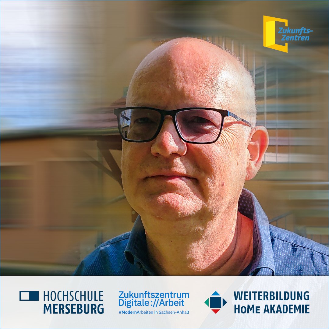 Herzlich Willkommen im Projekt-Team @Zukunft_ST | @zukunftszentren | @HSMerseburg, lieber Harald Schwarz – Ansprechp. #Digitalisierung in #KMU ➡ #KI, #VR + #AR! 😊👍

➡ hs-merseburg.de/zukunftszentrum

#DigitaleArbeit #SachsenAnhalt #modernarbeiten #moderweiterbilden #HoMeAkademie