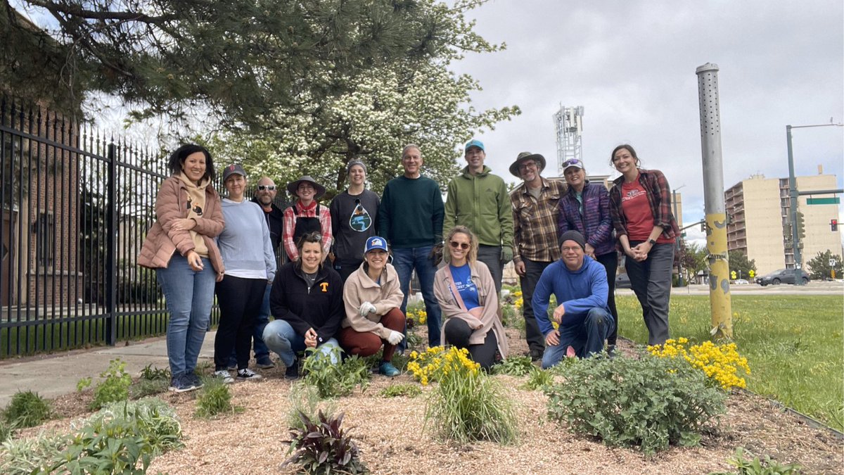 AWWA staff kicked off #DrinkingWaterWeek in action! We teamed up with @DenverWater for a water-wise gardening project, supporting their Landscape Transformation Program.