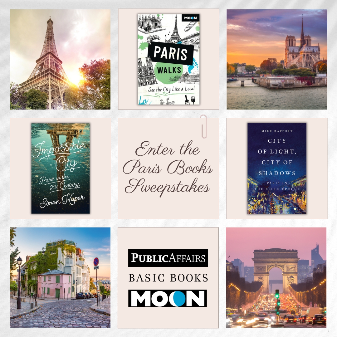 We've partnered with @HachetteUS imprints @public_affairs and @MoonGuides to bring you a Paris Books #Sweepstakes. Enter for a chance to win a collection of books on #Paris 🎉 Three winners will be selected on May 14. U.S. residents ONLY Enter HERE: bit.ly/4bhOB6L