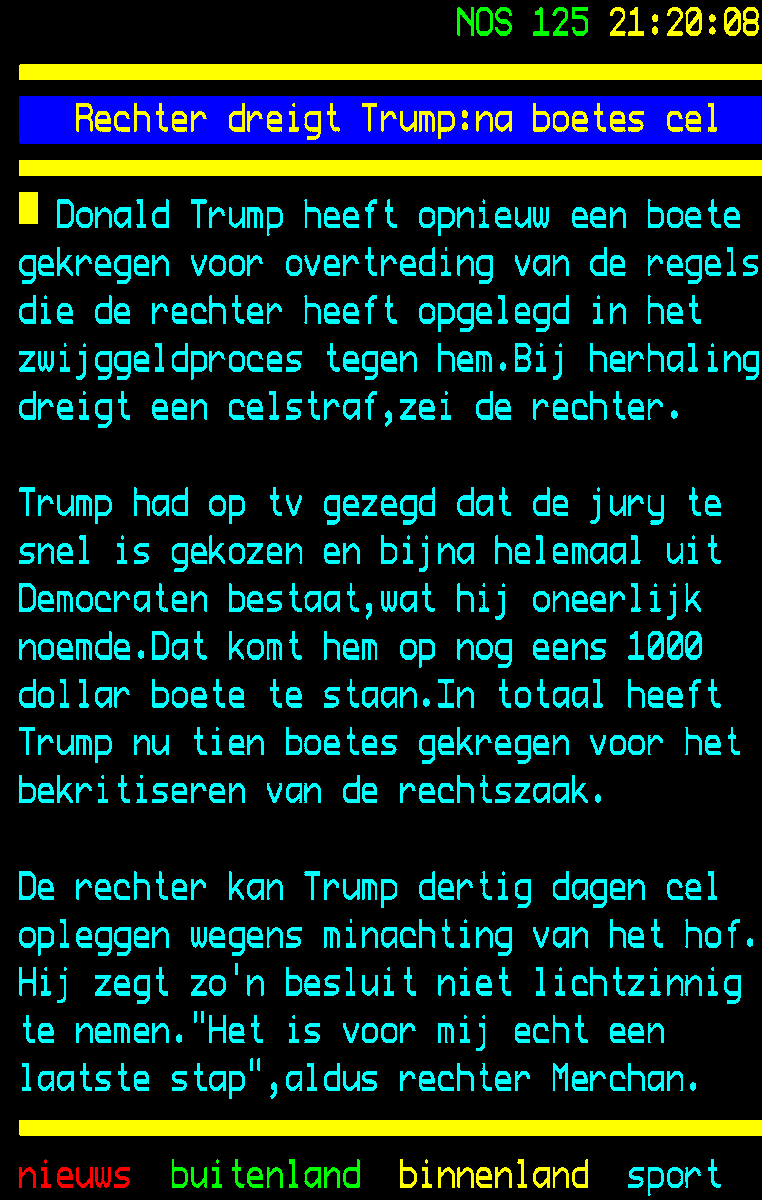 En dat moet een land leiden. Man man man. De republikeinen hebben toch wel iets beters in huis dan een crimineel.