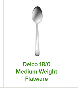 The names of the lines of this Delco cutlery are killing me: Delco Heavy Dominion sounds like a death metal band Delco Heavy Windsor is only used by people in fancy Delco (aka Swarthmore, Glen Mills, etc) Delco 18/0 sounds like how Delco people rate themselves on dating apps
