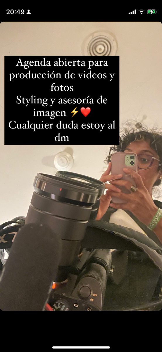 Agenda abierta para trabajos de grabación y edición de video, asesoría de imagen y styling, fotografía! Estoy al dm y agradezco los rt