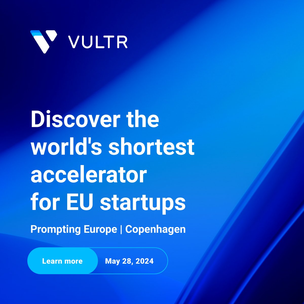 From first-time founders to seasoned serial entrepreneurs – join Vultr at Prompting Europe Copenhagen on 5/28 and get a shortcut to unleashing Europe's tech potential! eventbrite.nl/e/prompting-eu…