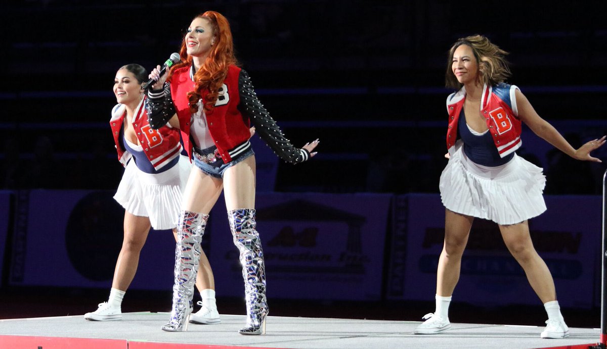 Had such a fun time performing halftime at the opener for <a href="/MarshalsAFL/">Rapid City Marshals</a>…also oops I might have spilt the tea for BIG NEWS coming very soon while on stage 😉💋🏈