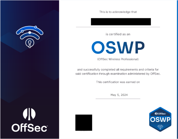 the_art_of_nerd's tweet image. OSWP合格
レポート提出から1日以内に合格通知が来たので、驚きでした。
次はOSWEを目指すので、しばらく山に篭ります。
#OSWP #Offsec