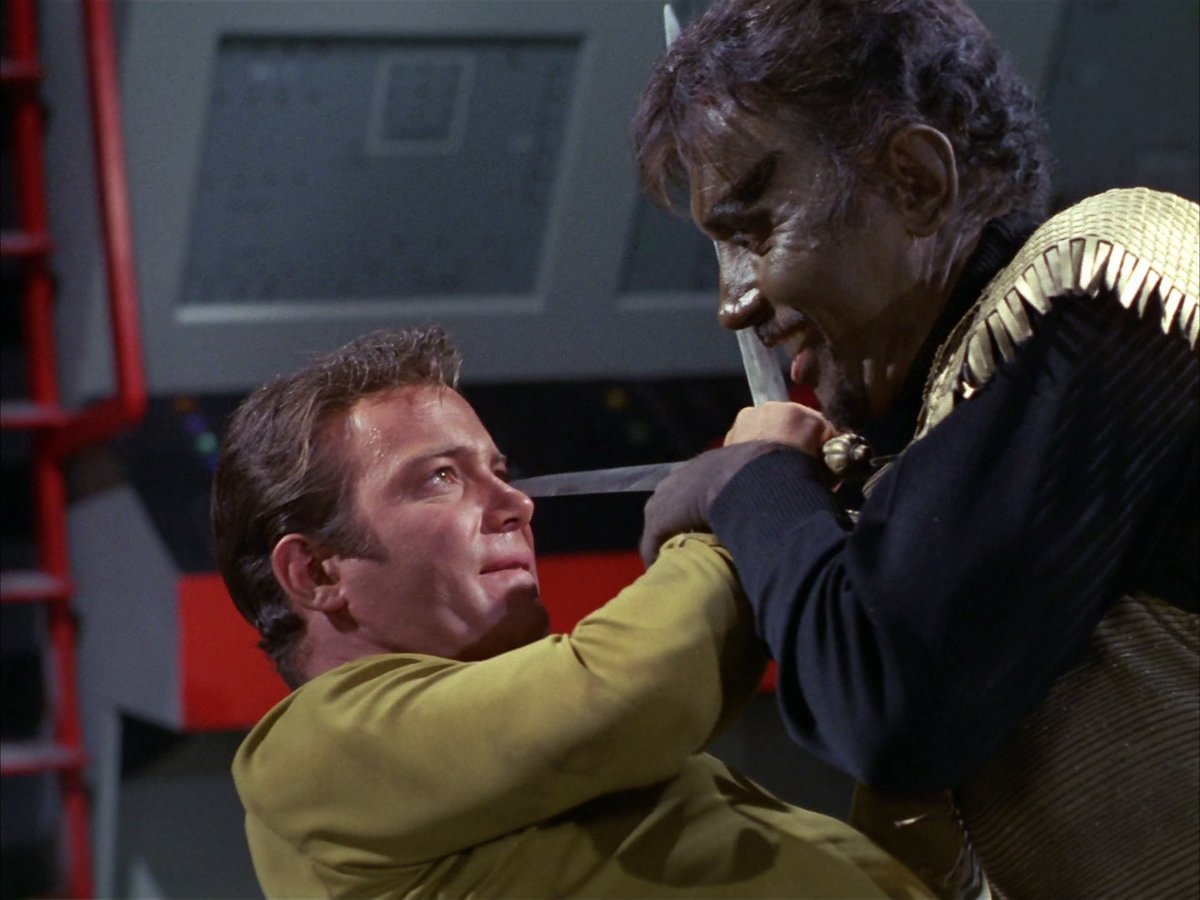 #allstartrek It doesn't get any more 'Good vs. Evil' than this picture right here.