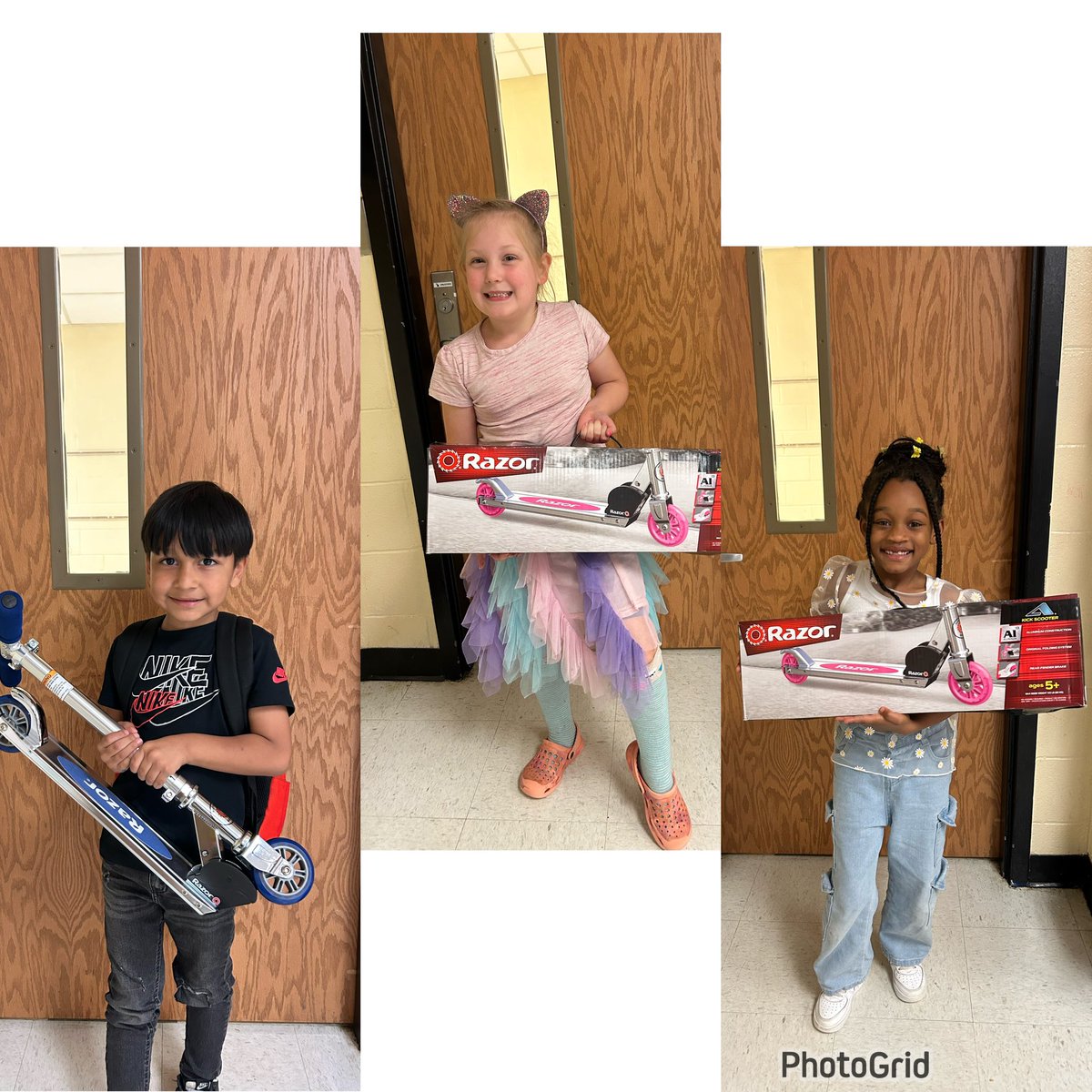 I am just so proud of my little ones! 
Today we celebrated with cupcakes because my kids showed out on both Iready reading &amp; math with meeting if not exceeding their estimated growth. And these three earned a scooter for showing the most growth 🥰 Watch out first grade ! 👏🏽👏🏽