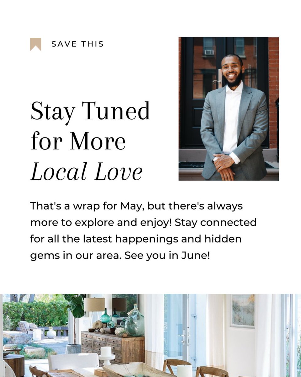 TheRealtorJohn_'s tweet image. 📌 So save for later as you enjoy the month of May, and be sure to share with your neighbors &amp;amp; friends who&apos;d also enjoy all there is to love locally this month. 

#realestate #springblooms #insiderguide #localgems #hometrends