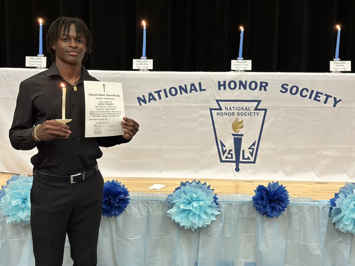 National Junior Honor Society induction💯