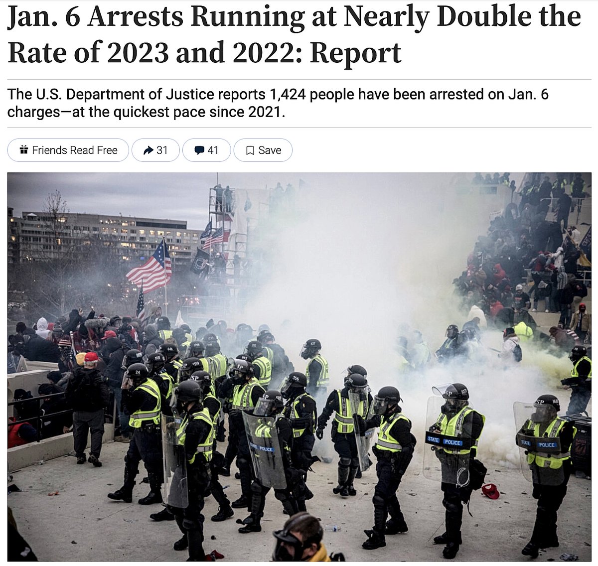The rate of #Jan6 arrests running well ahead of past two years. theepochtimes.com/us/jan-6-arres…