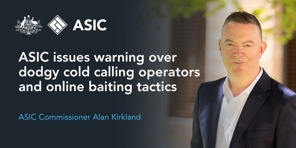 ASIC is warning consumers to be wary after an ASIC review identified some cold calling operators using high-pressure sales tactics and online click-bait advertisements to lure consumers into receiving inappropriate superannuation switching advice bit.ly/4dw2hgw