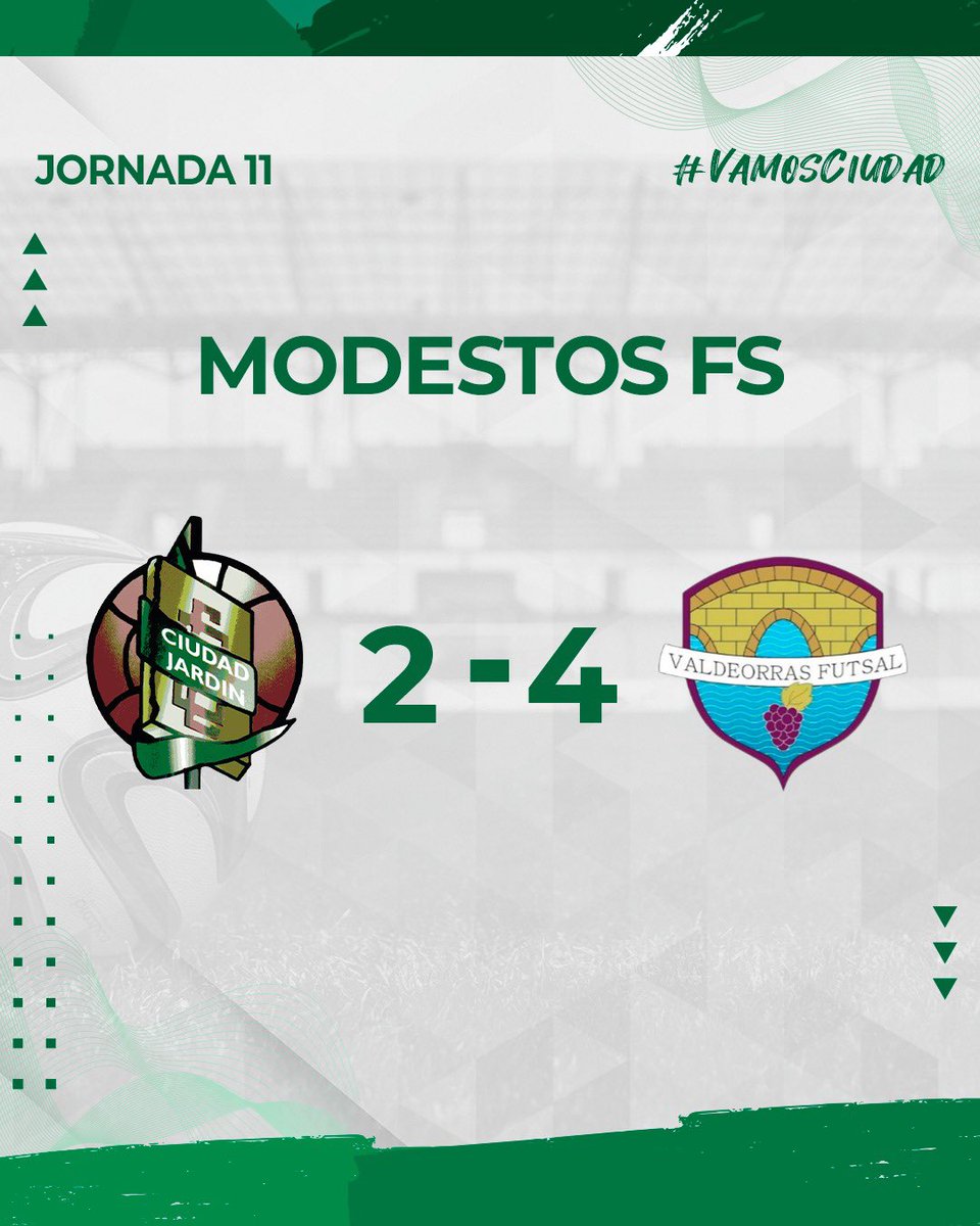 Disputado partido donde la igualdad en el marcador se deshizo en los últimos 6 minutos de partido. Le deseamos suerte al Atlético Godello en lo que resta

#VamosCiudad 💚🤍