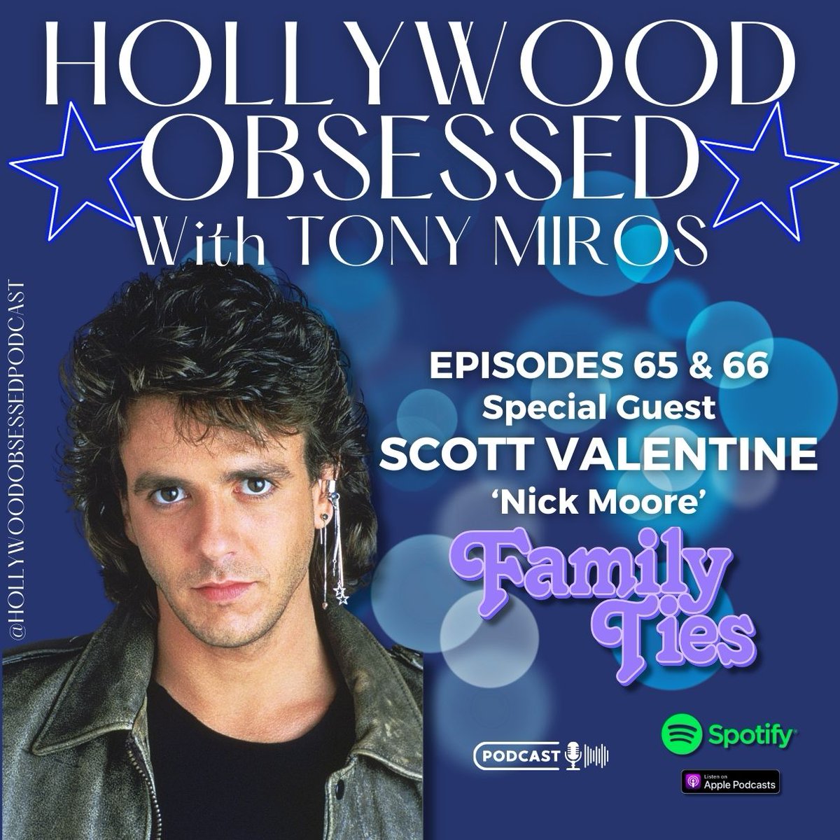 There are two new episodes of @HLWDobsessed for u 2 listen 2 featuring actor #scottvalentine who tells podcast host @tonymiros all about playing “Nick Moore” on the 1980s sitcom #familyties! Listen now! hollywoodobsessedthepodcast.com/guests/scott-v…