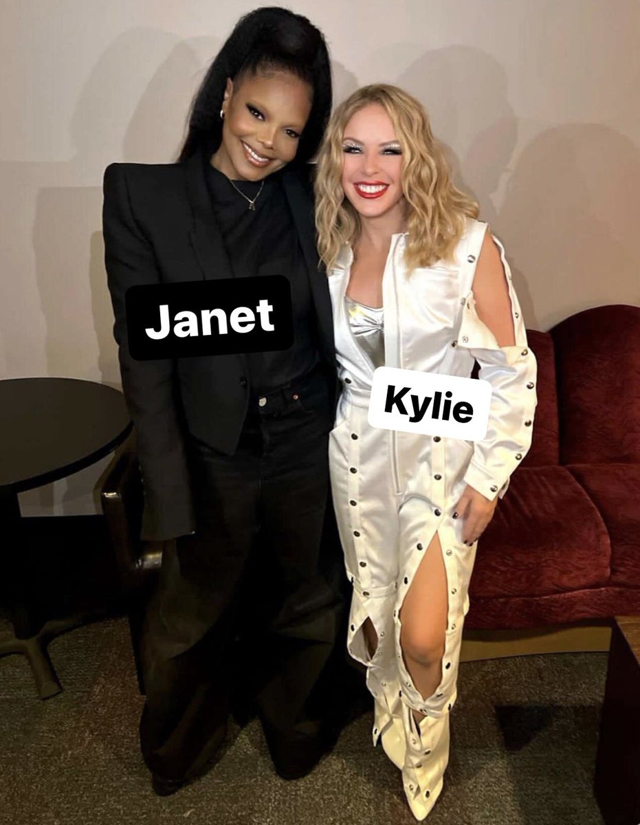 Our Beautiful 80s Queens Janet Jackson (57) and Kylie Minogue (55) Hanging Out. Janet Attended Kylie’s Las Vegas Residency. Looking Fabulous Ladies. Now Can We PLEASE Get a Duet By You Two?