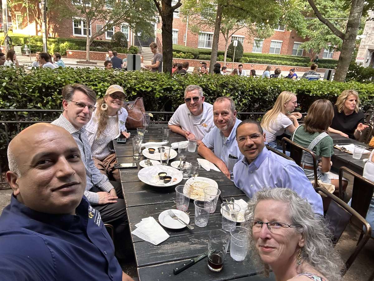 With great colleagues like <a href="/gatechengineers/">Georgia Tech College of Engineering</a> School Chairs, every hour spent together is like a Happy Hour. But this was true #HappyHour with good drinks. I’m privileged to get to work daily with these amazing colleagues. Thank you for your friendship and support. Go Jackets!!