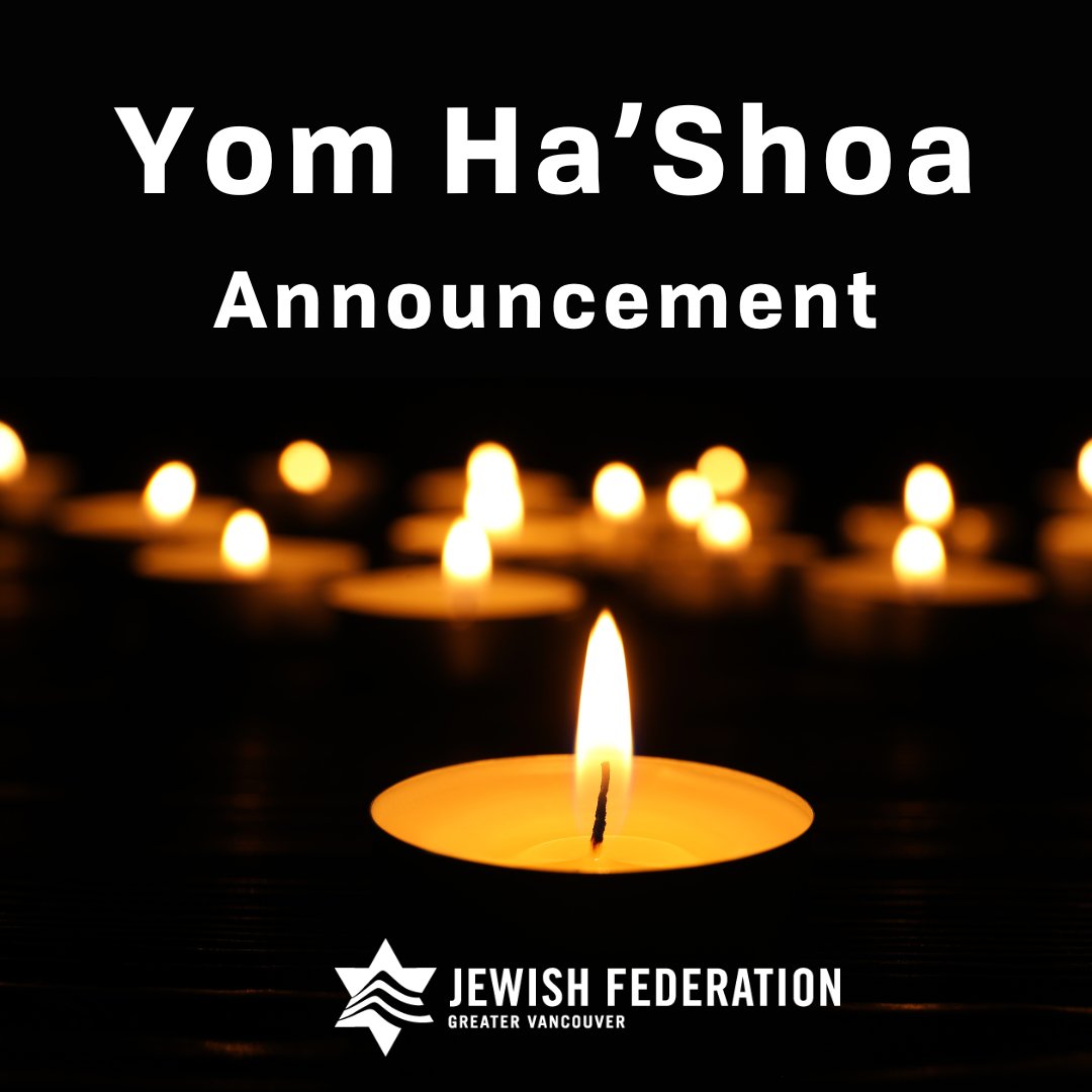 For the first time in nearly a decade, our CEO @eshanken did not attend today's annual Yom Ha’Shoah commemoration at the #BCLegislature. We advised @Dave_Eby that given the current #antisemitism crisis and the lack of a comprehensive plan championed by this government to