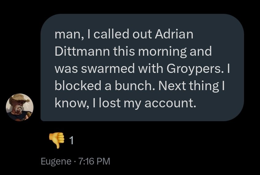 Hey everyone should follow Eugene @DemocracyFirstE because his account was 'mysteriously' banned