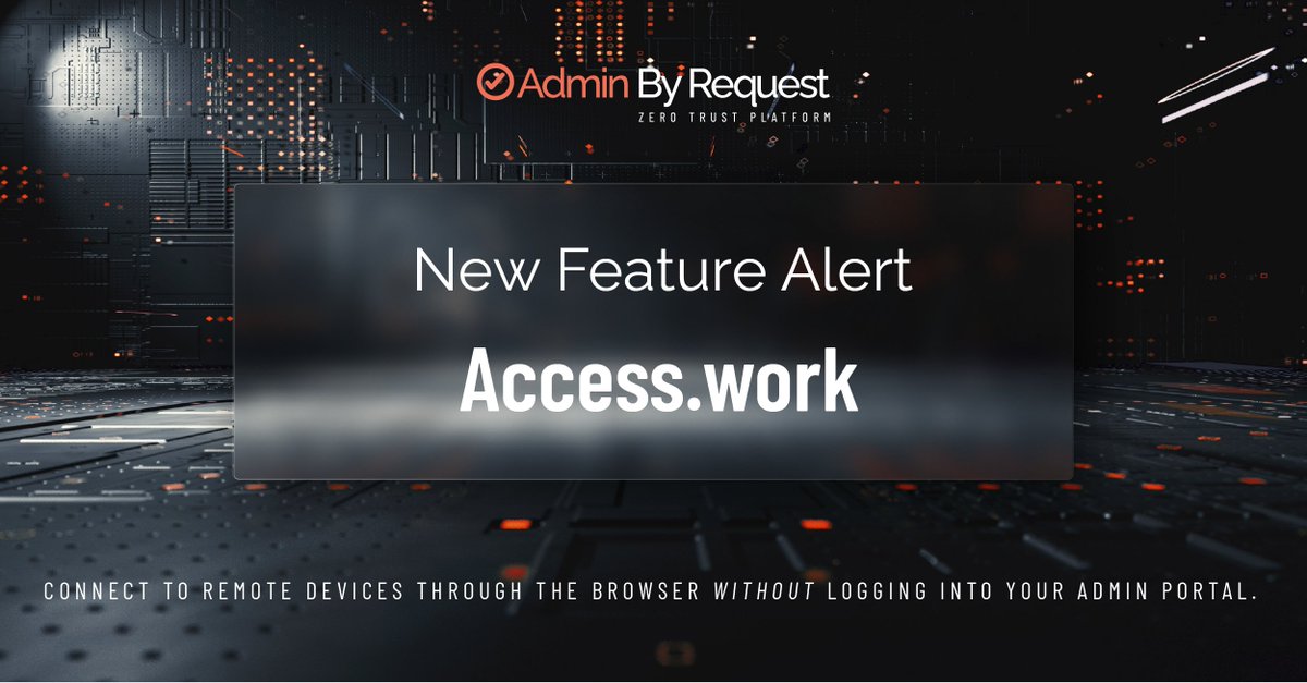 Have you tried our new access work feature?

It's a new way to connect to devices without logging into your @AdminByRequest Portal. 

Read the full documentation at the link below 👇🏼

docs.adminbyrequest.com/remote-access/…

#NewFeature #AccessWork #RemoteAccess #ITSecurity #AdminByRequest
