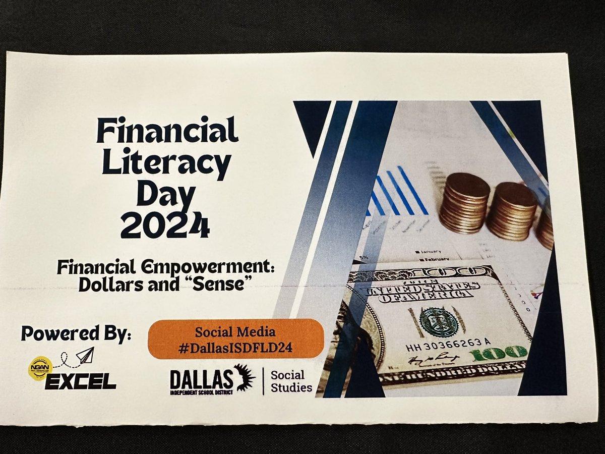 💥Financial Literacy Day💥was outstanding! Thanks to the students & teachers who attended the experience. We can’t wait to do it again. We are thankful to have partners who believe our students can plan & budget well for the future.💰@Dallasacademics @DISDSocStud @PDL_DallasISD
