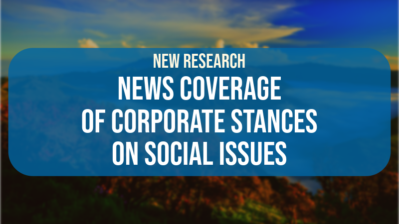 ICYMI Research on generating positive media coverage of corporate sustainability on social issues bellisario.psu.edu/page-center/ar…