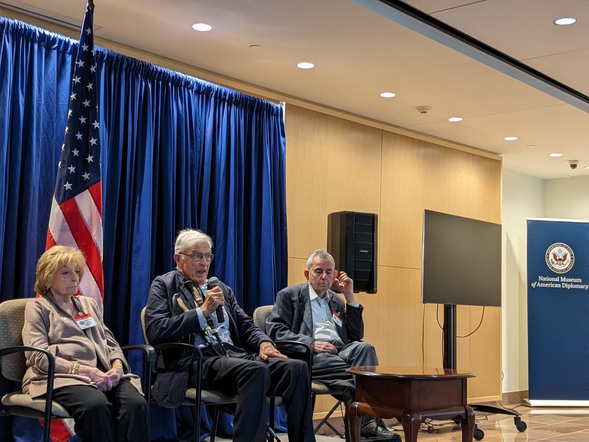 What a privilege and honor to meet three surviving passengers of the MS St. Louis, the ship carrying Jews fleeing the Holocaust that the USG turned away in 1939. That story has haunted me since I first heard it. It's a harsh reminder to do better in standing up for what's right.