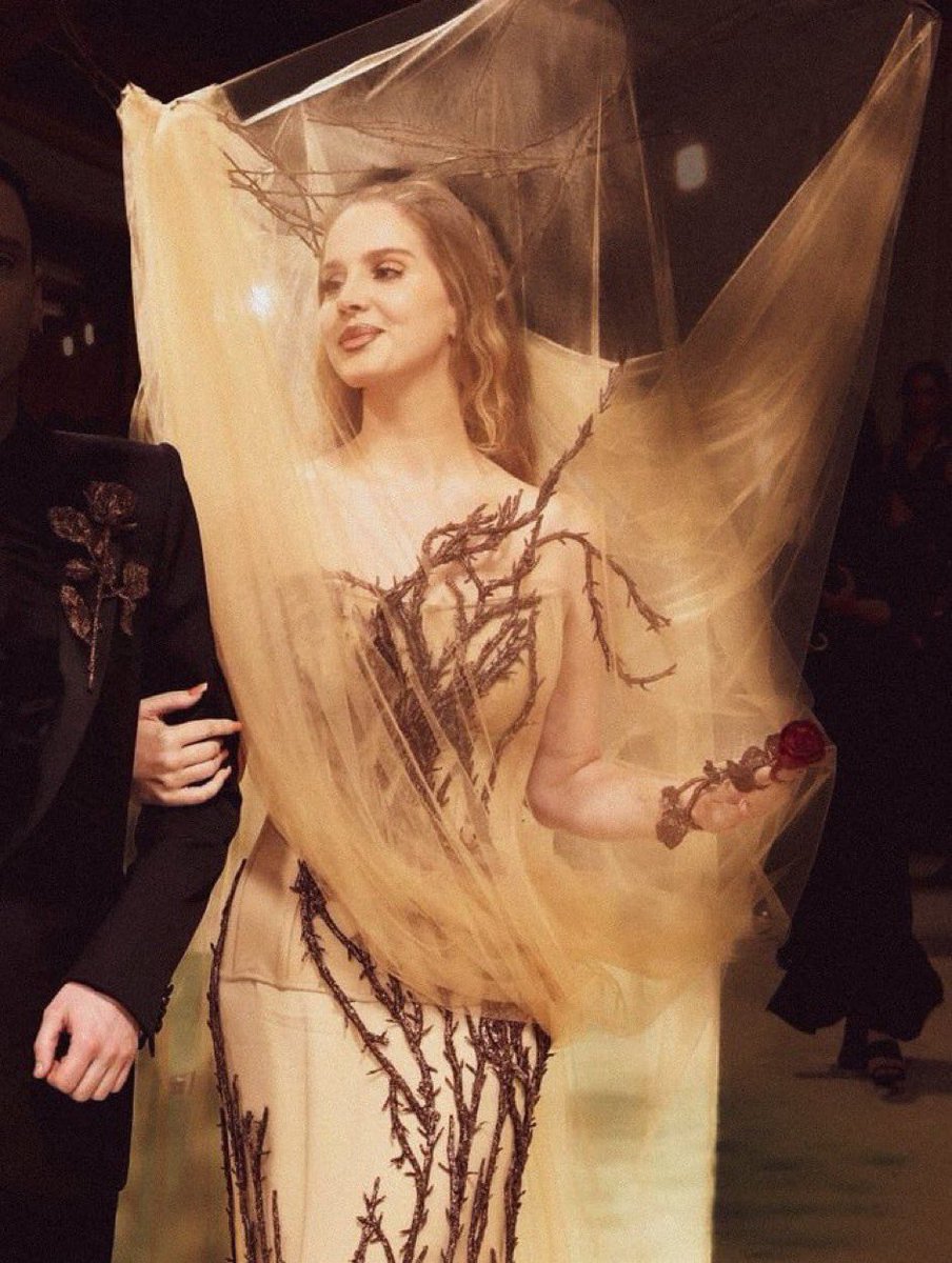 ROBCRAVEE's tweet photo. this will go down as one of the most iconic dresses ever worn at the met gala. https://t.co/hdCH49V9Q3