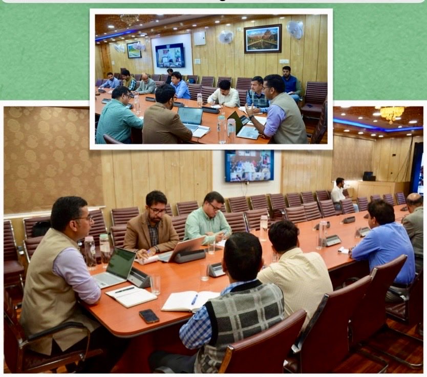 Dr. Shahid Iqbal Choudhary, Secretary #RDPR , chaired a meeting today to evaluate existing #PlasticWasteManagement Units #PWMUs & discuss proposals for constructing new ones.Sustainable waste management is crucial for our #ruraldevelopment goals @⁦OfficeOfLGJandK @listenshahid