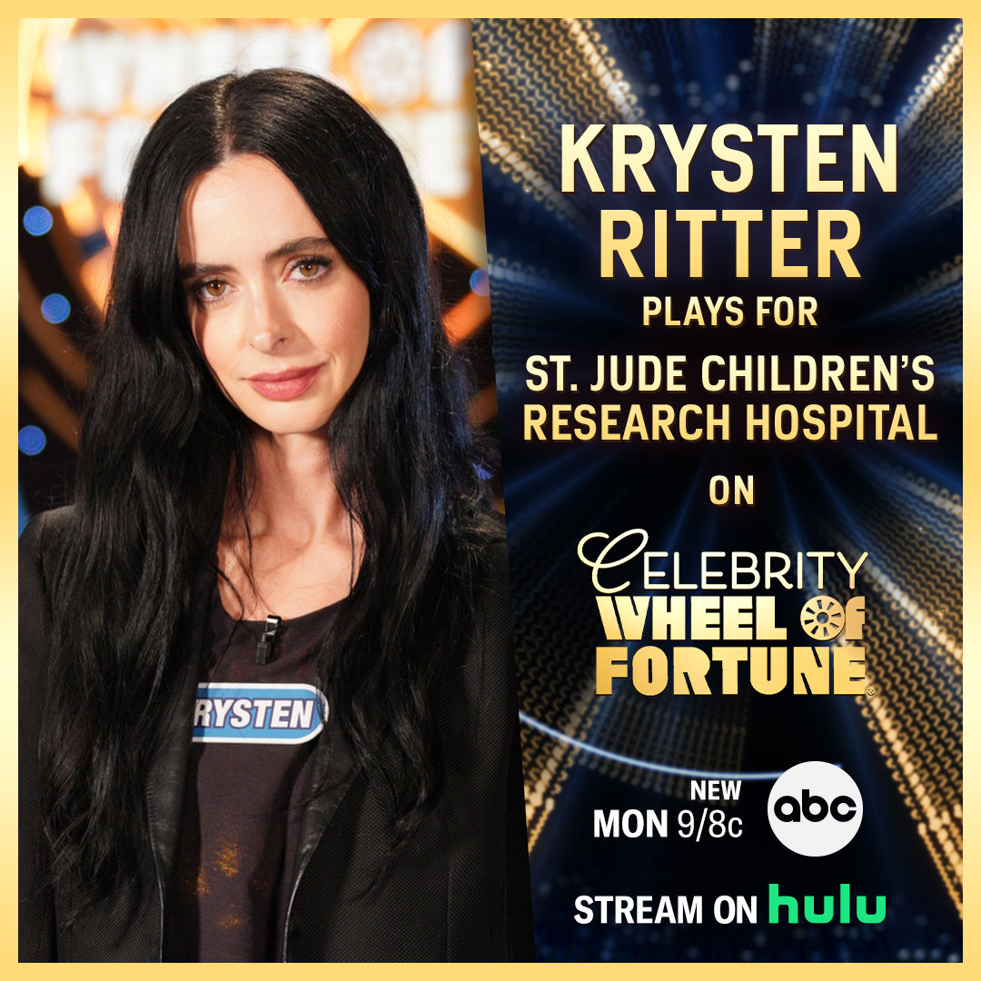 📺 TONIGHT at 9/8c on ABC and then streaming on Hulu – watch @Krystenritter play for the kids of St. Jude and our lifesaving mission on @celebritywof ✨
We’re cheering you on Krysten 👏