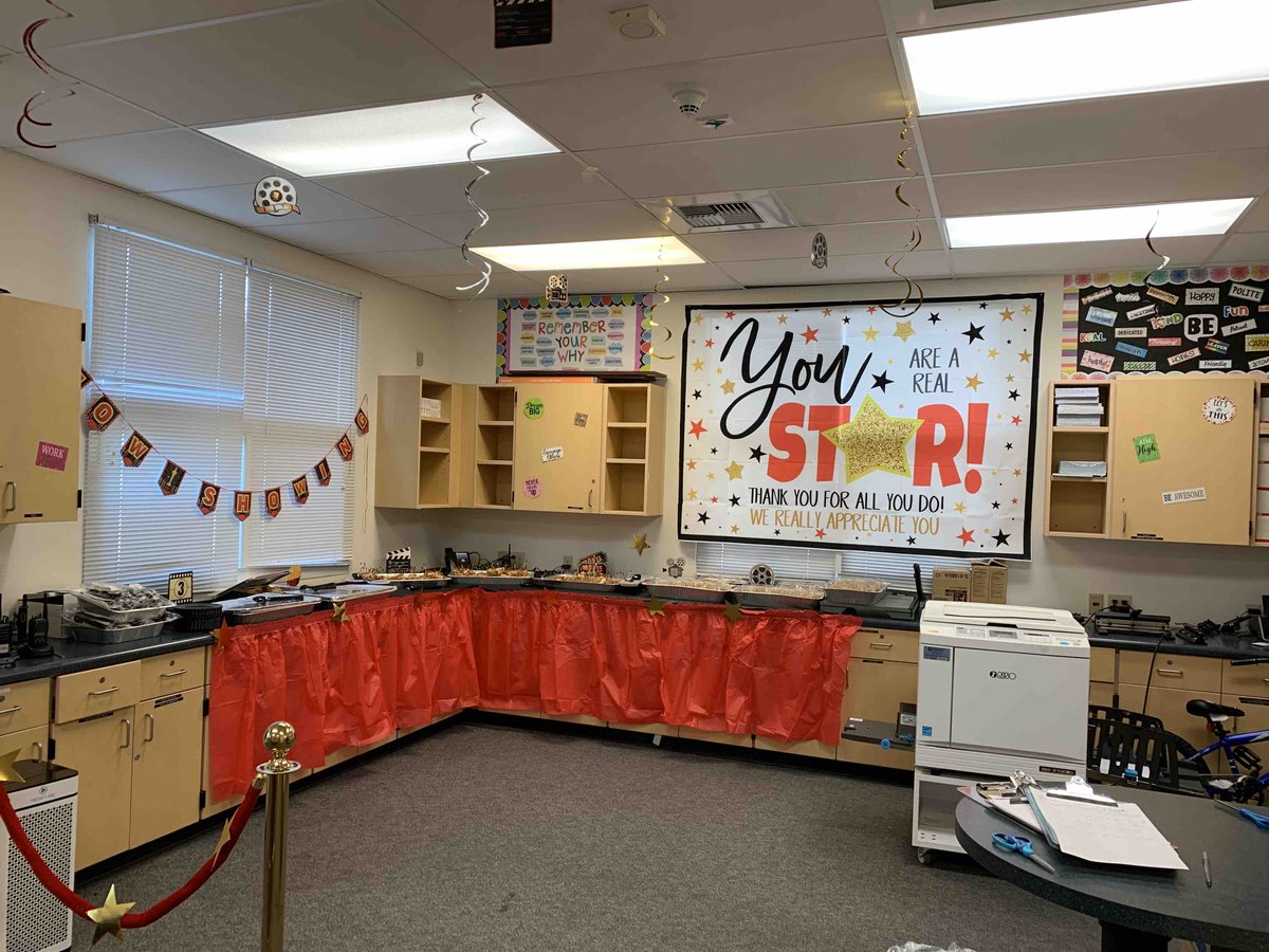 TCKStockton's tweet photo. Today was the first day of Teacher Appreciation Week! To kick off the week, our PTSA organized a delicious breakfast provided by The Kitchen at Stonebrier. 

#TeacherAppreciationWeek https://t.co/xGIvGoblO1