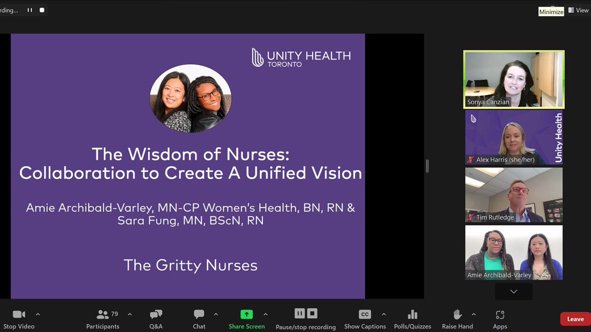 We were thrilled to kick off #NursingWeek2024 with the Gritty Nurses @AmieVarley @saramfung as part of our @UnityHealthTO keynote. Thank you for an engaging session that highlighted the importance of a unified voice for nursing. Unity in action 😊 🙌🏻!