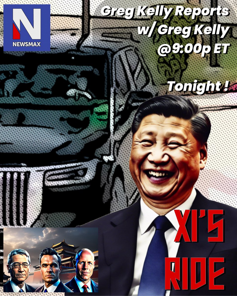 Tonight on @NEWSMAX with @gregkellyusa and @GordonGChang !